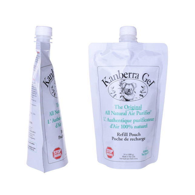 Sac d'emballage en gel en plastique de stratification avec bec