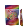 Top refermable zip rôti en plastique transparent emballage en plastique personnalisé Soupchable de support imprimé en nylon Sac en nylon