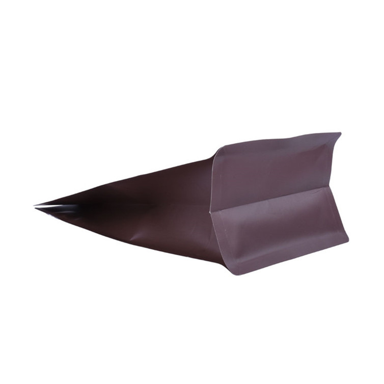 Sacs en papier à fermeture éclair supérieur refermables avec sacs d'emballage en papier manche