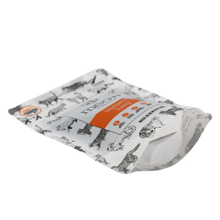 Sacs d'amidon de maïs coloré imprimées personnalisées Sac de nourriture pour animaux de compagnie inférieur plat