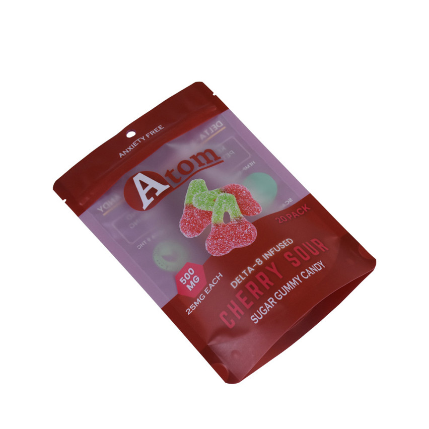 La production personnalisée en plastique recyclable Stand Up Candy Bag Wholesale