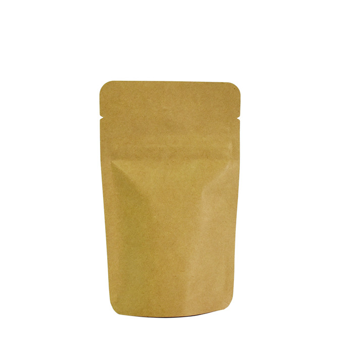 Échantillons gratuits de qualité alimentaire nouveau sac kraft brun recyclable