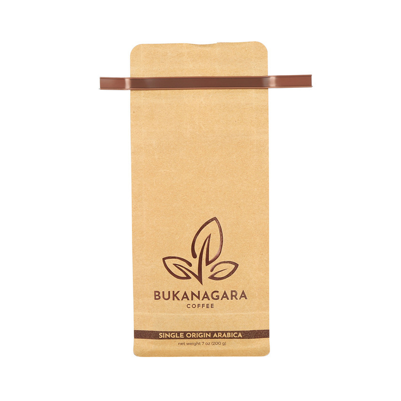 Sacs d'emballage de café à fond plat 100% de haute qualité avec cravate en étain