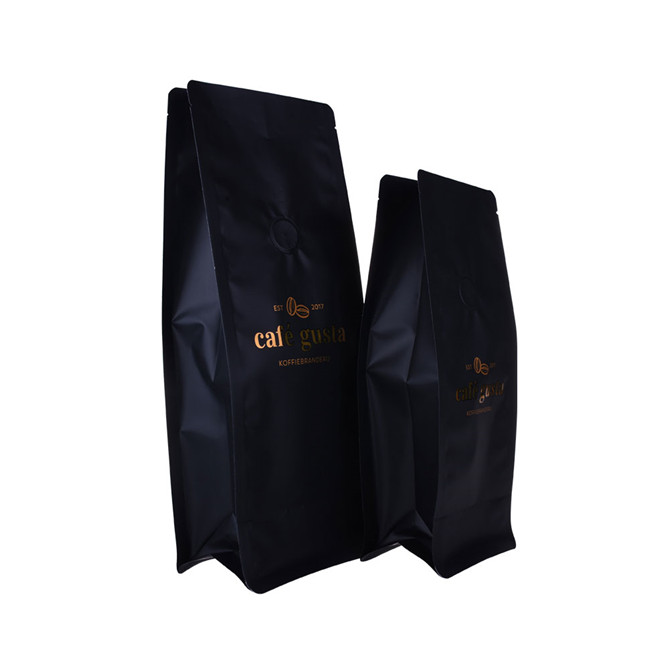 Sachets de café en plastique personnalisés de 12 oz avec imprimé d'estampage chaud