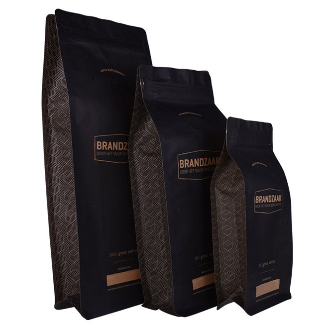 Biodégradable en papier kraft biofilm doublé en gros sacs de café