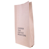 Sac à café compostable kraft laminé 1 kg au-dessus avec cravate en étain