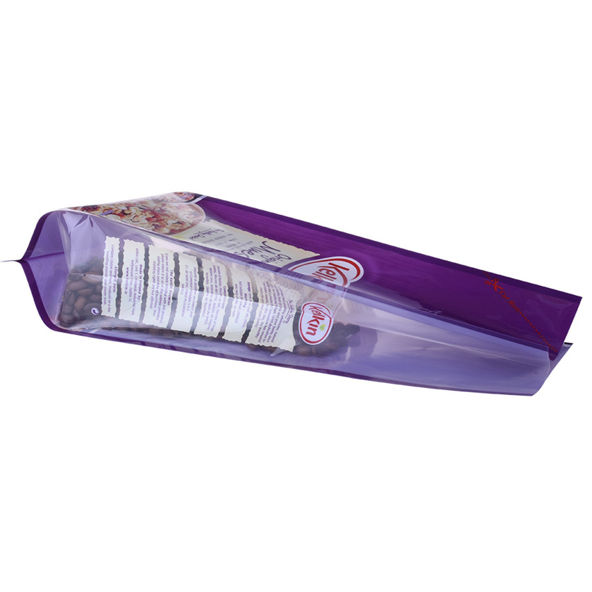 Sacs en papier personnalisés de verrouillage à fermeture éclair en plastique sans sacs de compostable avec une collation en gros de poignées