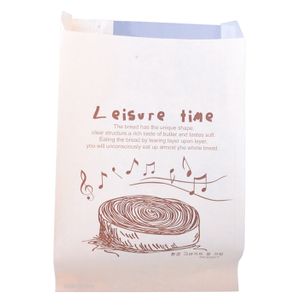 Côté d'emballage de boulangerie biodégradable imprimée par gousset avec fenêtre claire