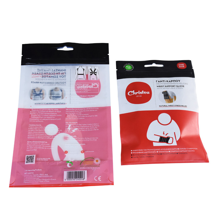 Imprimé Eco Plastic Plastic Up Up Clothing Packaging Sacs Wholesale