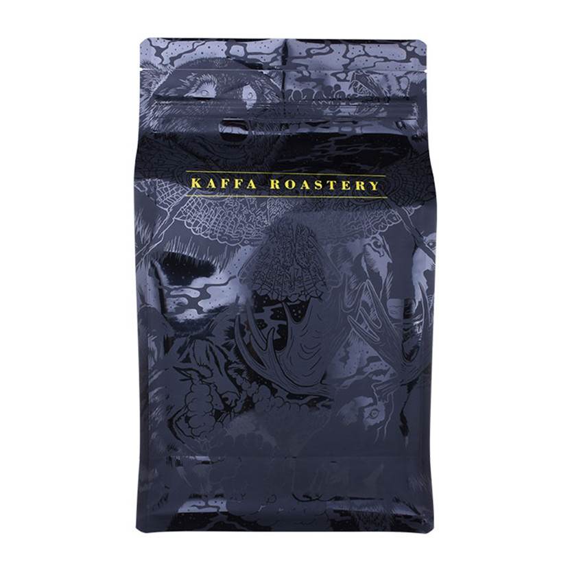 Sac à café inférieur plat refermable sceau de chaleur