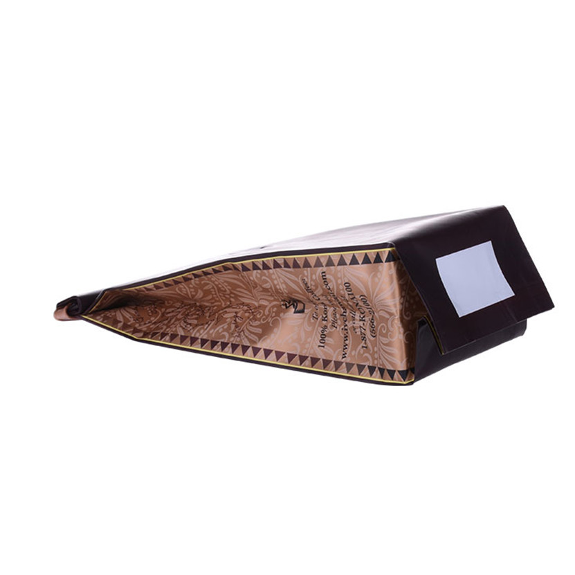 Pouque et sacs d'emballage à thé en papier kraft réutilisable