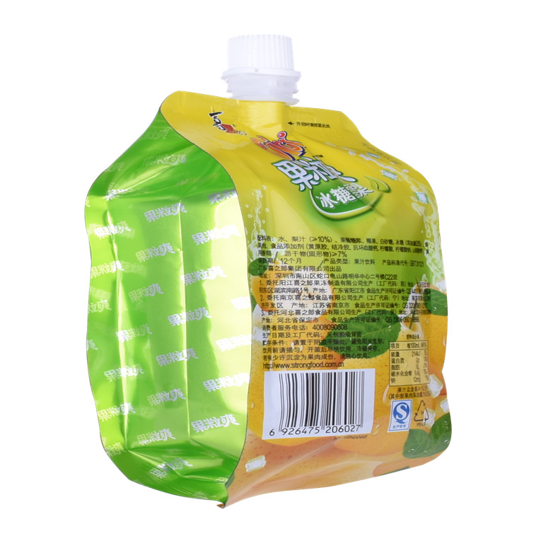 Spout Pouch 500 ml Réutilisable Baby Pouch Liquid Packaging Board