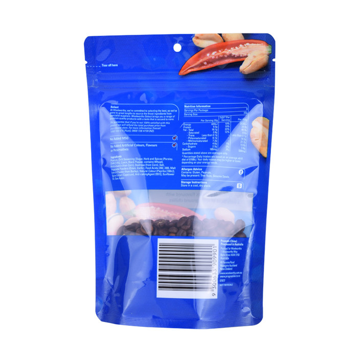 Emballage du sac de nourriture en aluminium ziplock refermable refermable