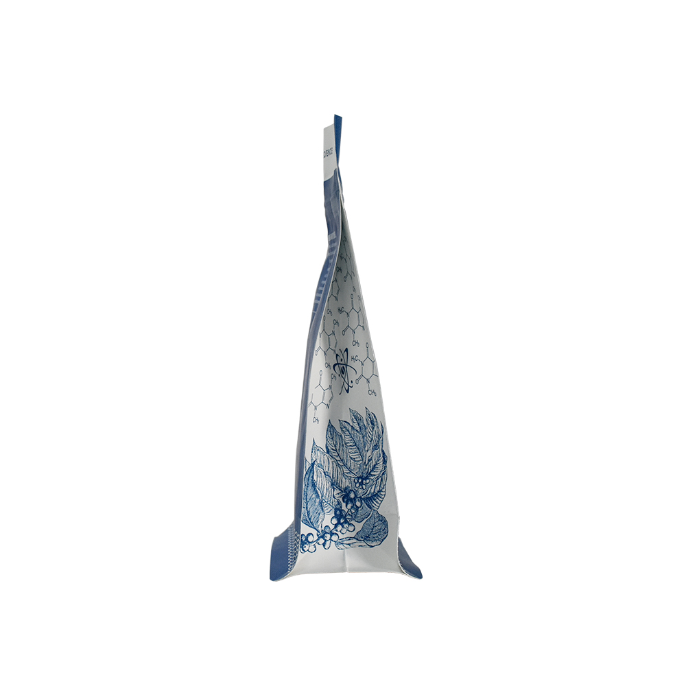Eco Biodégradable Coffee Flat Bottom Sac
