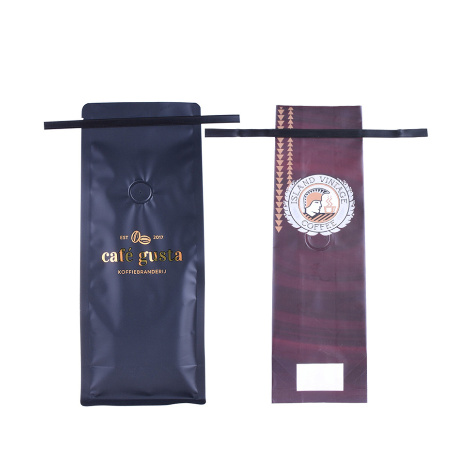 Sac plastique laminé 340g pour café moulu avec valve