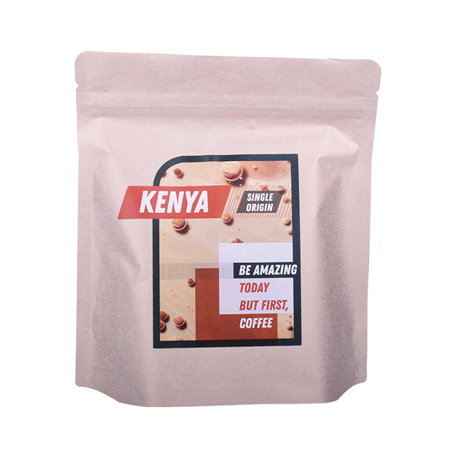 Commerce de gros industriel compostable K Seal Stand Up Coffee Bag avec fermeture à glissière