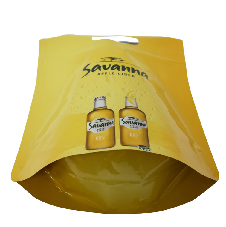 Bonne capacité de phoque double fermeture à glissière flexible de vins d'emballage