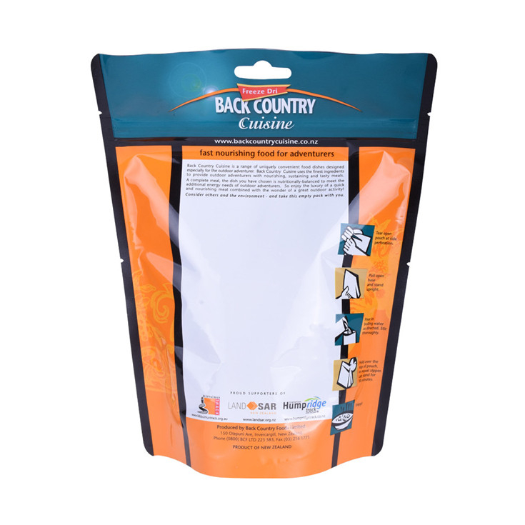 Emballages alimentaires secs de matériaux recyclables de vente chaude