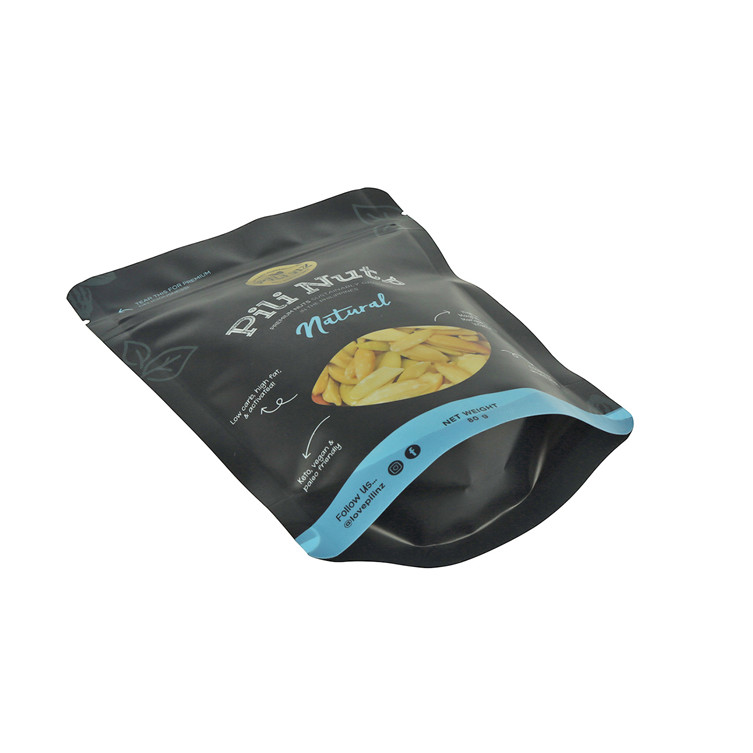 Sceau de fermeture à fermeture éclair respectueuse de l'environnement vernishissant l'amidon de maïs à base biodégradable à fond plat kraft en papier plastique emballage d'emballage de chaleur scelable chauffant