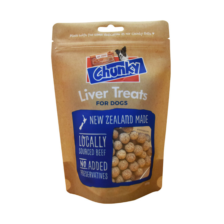 Sac de nourriture pour animaux de compagnie ziplock à la maison ok compost à imprimé personnalisé