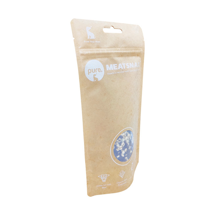Sac à glissière de support pour animaux de compagnie composé à base de sucres dans l'amidon de maïs