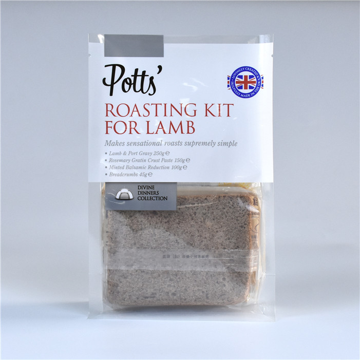 Sacs en plastique transparent à fond plat personnalisé Emballage à pain avec gousset