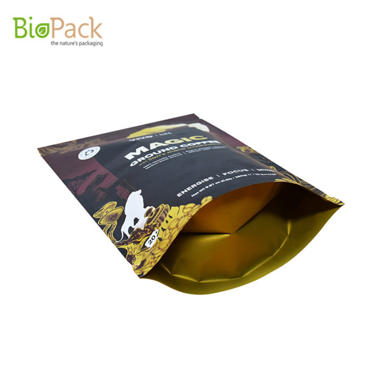 Biodégradable Sac à compost à 100% Sacs d'emballage avec fermeture à glissière
