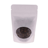 Compostable White Kraft Coffee Ziplock Bag Dypack Biobed