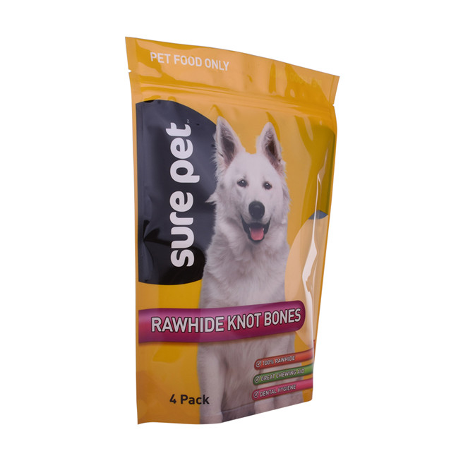 Sac d'emballage de nourriture pour chiens à zip à zip sur mesure personnalisé