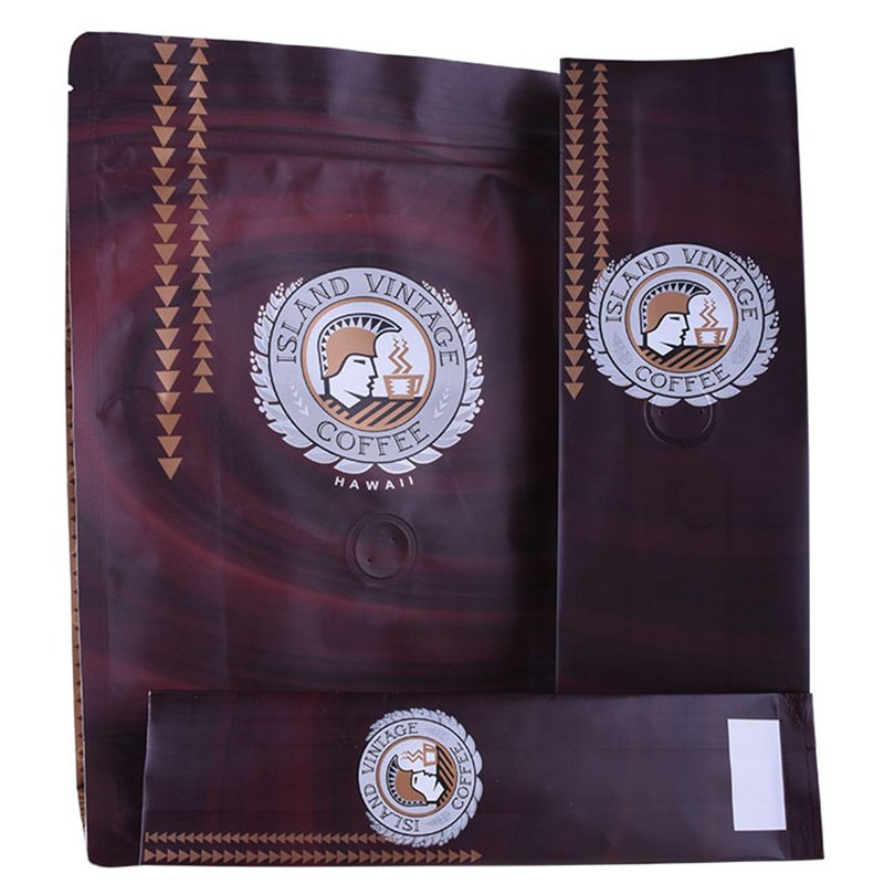 Fabricant de soupape de sac à café PLA Kraft imprimé personnalisé