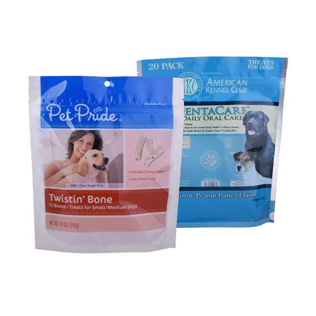 Recycler la pochette Green Plastic Pet Food Pack Up Up