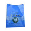 Pochette de fond de bloc de sac d'alimentation de poulet flexible bleu brillant de thermoscellage personnalisé