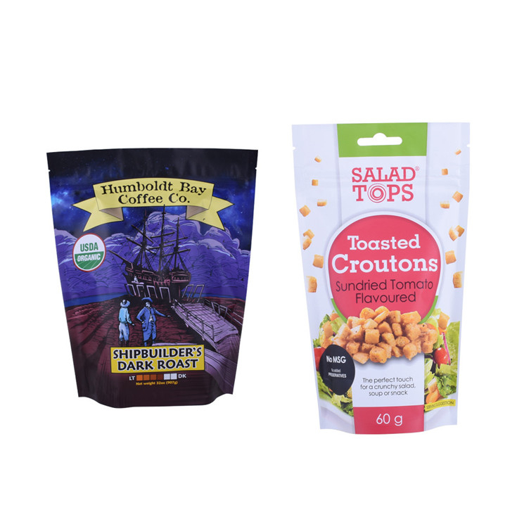 Sacs refermables de qualité alimentaire à double fermeture éclair de bonne qualité