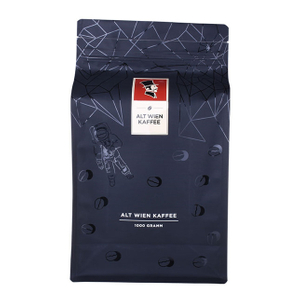 Sac à café noir mat Certifié FSC avec vanne