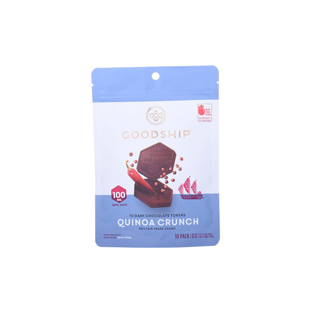 Soucheur écologique personnalisée pour emballer les noix avec une fermeture à glissière