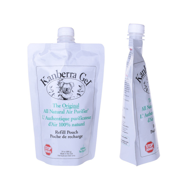 Sac d'emballage en gel en plastique de stratification avec bec
