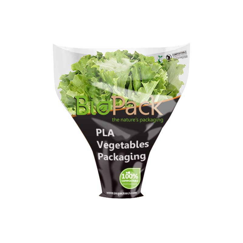 Décomposer entièrement le sac d'emballage de tomates Broccoli Tomates en matériaux compostables à la maison avec fermeture éclair refermable