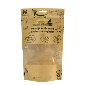 Exquis U Bottom Seal Paper Recycy Recycle Food Sac pour animaux de compagnie P.