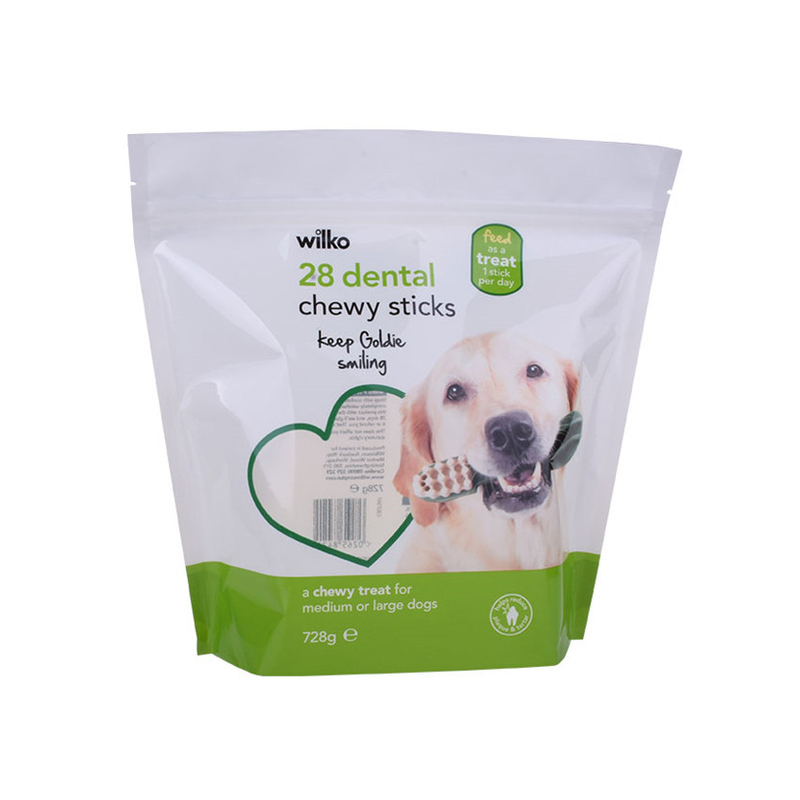 Food Ziplock durable à vendre Sac de pochette debout 25 kg Sac d'alimentation animale en plastique