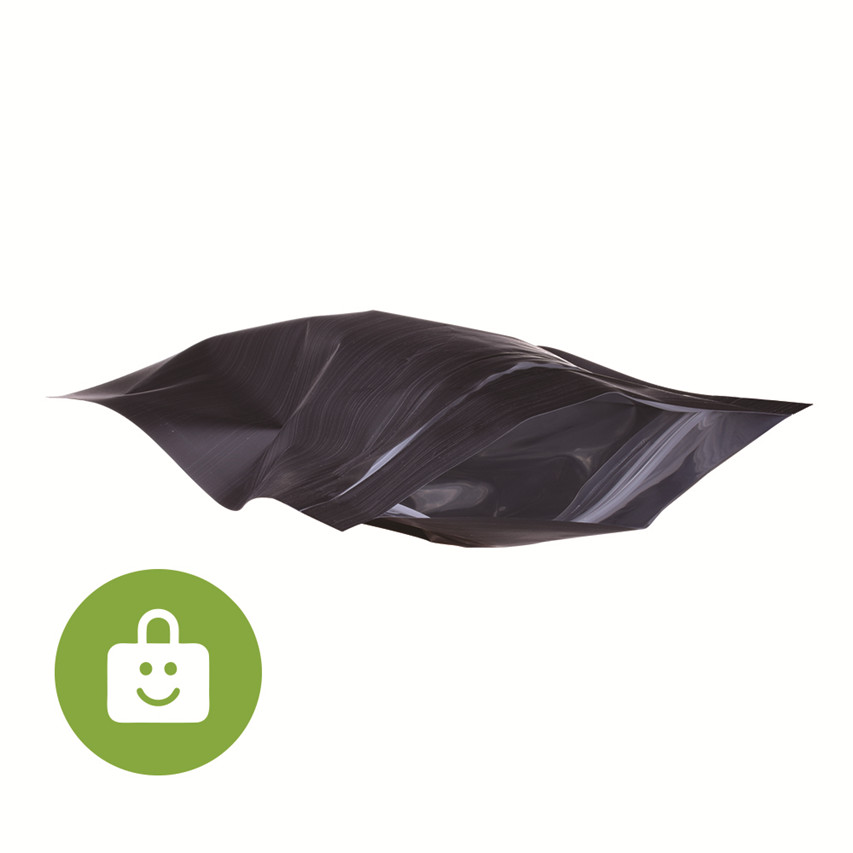 Foil en aluminium laminé en plastique biodégradable vs sac d'emballage personnalisé dégradable sac à preuves à fermeture éclair refermable