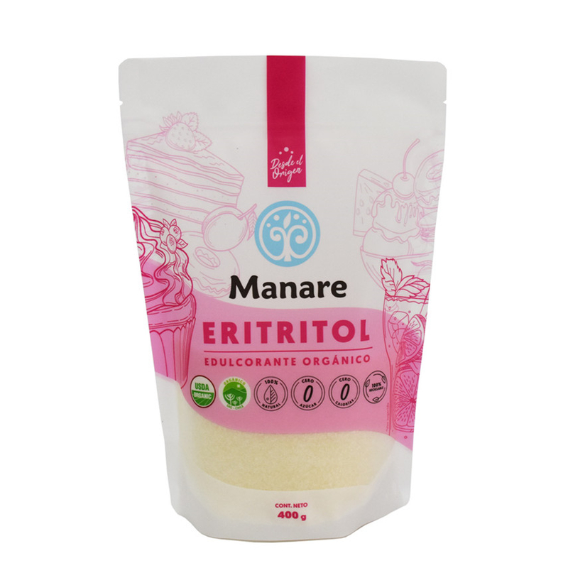 Grade alimentaire Latiné Transparent en plastique bio-basé Sac d'emballage flexible