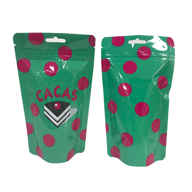 Bonne capacité de phoque en plastique en plastique en plastique personnalisé sacs de nourriture gusset sacs de beignets