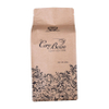 Logo personnalisé Ziplock Flat Bottom Kraft Paper Coffee Bag Wholesale