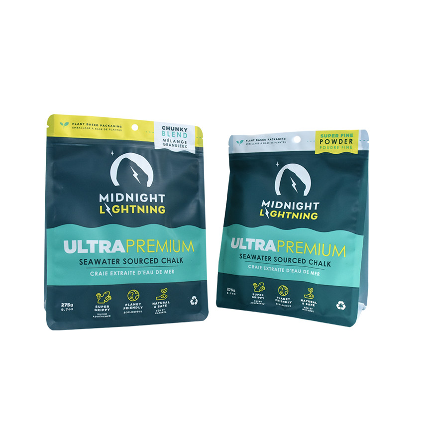 Conception personnalisée PCR Flat Bottom Nutrition Powder Powder Packing Bag Wholesale