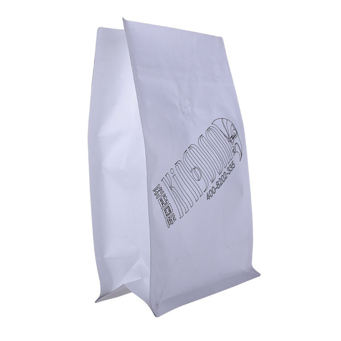 Matières biodégradables de haute qualité Sacs en papier refermables pour l'emballage alimentaire