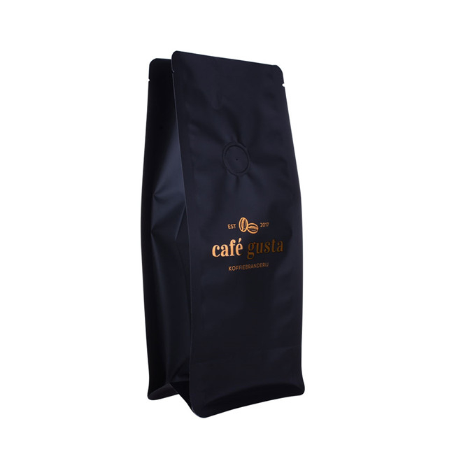 Sachets de café en plastique personnalisés de 12 oz avec imprimé d'estampage chaud