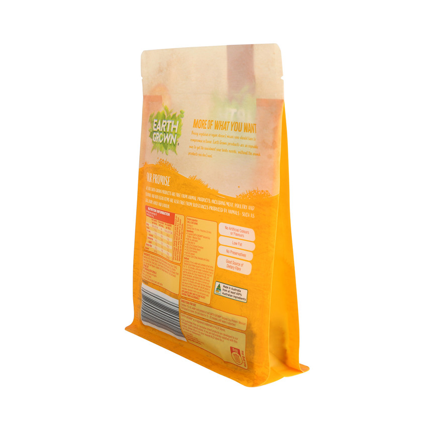 Sac d'emballage à fond plat personnalisé Eco Friendly Food Friends