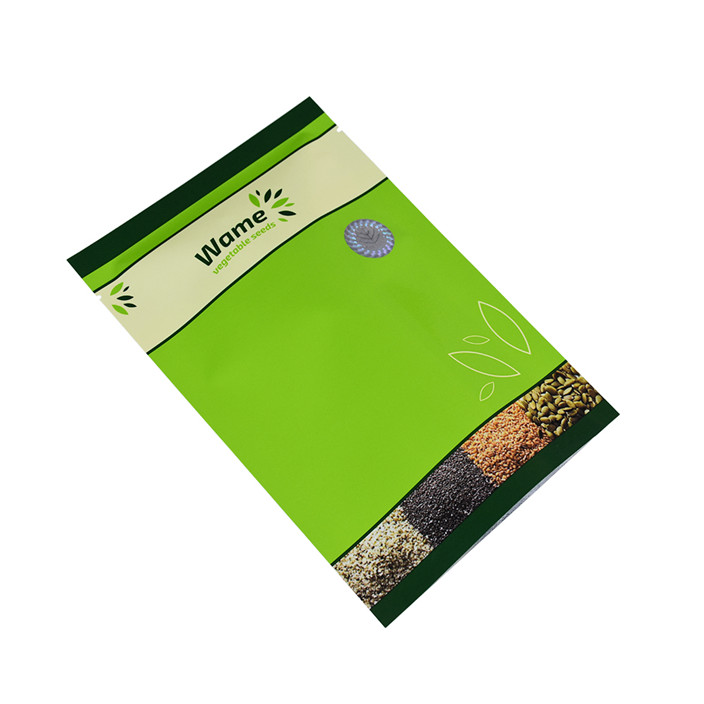 Daminer le matériau d'emballage en papier recyclé durable avec imprimé personnalisé pour l'emballage des semences