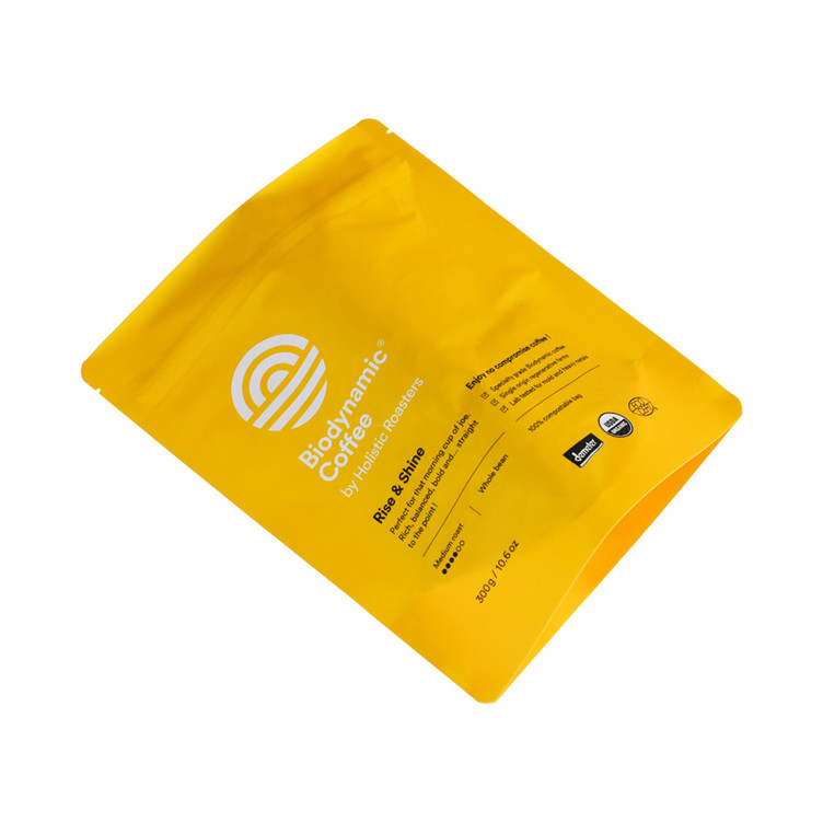 Sac d'emballage de nourriture verte PE Sac en plastique avec fermeture éclair pour le thé