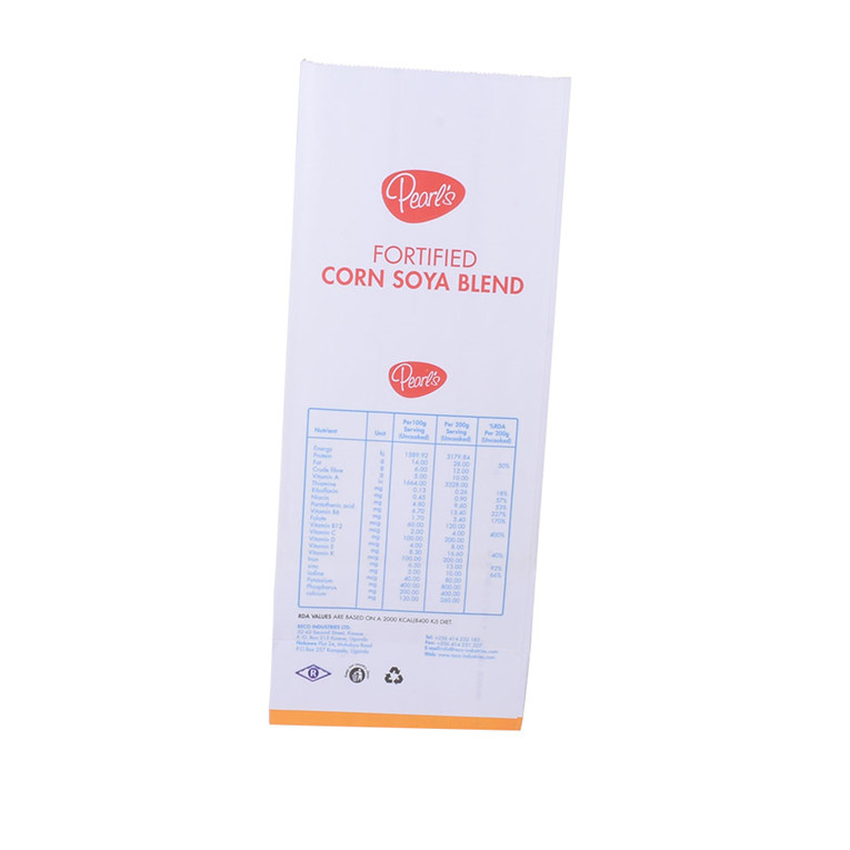 Sacs en papier de farine de recyclage zip-lock refermables